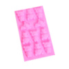 Форма силиконовая для выпечки Мишки 6946 21.5х12х2 см розовая