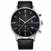 Чоловічий годинник Pagani Design PD-2720 Silver-Black-Black з хронографом SEIKO VK67 та шкіряним ремінцем