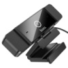 Вебкамера с гарнитурой HOCO D100, 1080p, пласт. корпус, Black, BOX