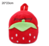 Детский рюкзак для девочки плюш ягодка Клубника