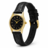 Жіночий годинник Casio LTP-1094Q-1A — класична модель із золотистим корпусом та шкіряним ремінцем
