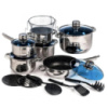 Набор кухонной посуды UNIQUE UN-5039 из нержавеющей стали 19 предметов
