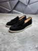 Лоферы мужские замшевые LORO PIANA Trend BLACK! Лоферы с кисточками чёрные замшевые! Натуральна ЗАМША!