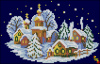 Схема для вышивки Зимняя миниатюра