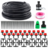 Система автоматичного крапельного поливу LANDGRAF 25 м, набір для поливу саду городу та теплиць (120 елементів)