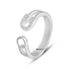 Серебряное кольцо CatalogSilver с фианитами, вес изделия 2,55 гр (2130277) 18.5 размер
