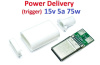 Power Delivery (PD) Trigger триггер 14v-15v 5a 75w +корпус (DY038-2) (A class) 1 день гар.