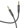 Аудiокабель HOCO UPA19 3.5mm male to 3.5mm male, nylon braid, 1m, Black (6931474759863)