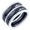 Серебряное кольцо CatalogSilver с керамикой, вес изделия 8,09 гр (1903889) 16.5 размер