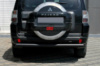 Задняя дуга AK002 Черная (нерж.) для Mitsubishi Pajero Wagon IV 2006-2021 гг