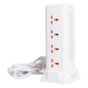 Сетевой фильтр удлинитель 4.8 м с лампой на 12 универсальных розеток с 2 USB 1 Type-C беспроводная зарядка