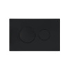 Клавіша змиву Qtap Standard 152x236x28 мм, Matt Black, кругла QTSTD164BLM49470