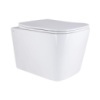 Унітаз підвісний Qtap Tern Ultra Quiet безобідковий з сидінням Soft-close WHITE QT17332303AW