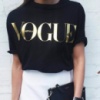 Модная женская футболка Vogue