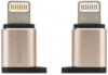 Переходник Visual RA-USB2 microUSB(F) to Lightning(M) Gold Remax 340906