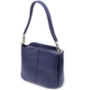 Женская сумка из натуральной кожи с тремя отделениями Vintage 22976 Синий