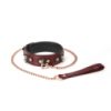 Ошейник с поводком Liebe Seele Wine Red Collar and Leash (мятая упаковка!!!)