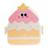 Ланч-бокс дитячий зі столовими приборами Cake 20*18*8 см, лимонний