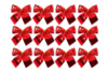 Іграшка ялинкова «Червоний бант» 55х55мм (12шт) (S-98395)