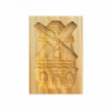 Форма деревянная с вырезанным узором «Мельницы» для пряников, печенья и др.