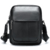 Сумка чоловіча шкіряна флотар 714943 Чорна