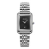 Жіночий годинник Skmei 2670SIBK Silver-Black у квадратному корпусі зі сріблястим браслетом