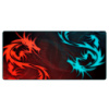 Коврик 300*700 тканевой Red and Blue Dragons с боковой прошивкой, толщина 2 мм, Black, Пакет