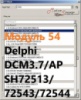 Модуль 54 загрузчика прошивок PCMflash - Delphi DCM3.7/AP (SH72513/72543/72544)