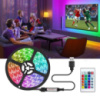 Світлодіодна стрічка 5050 RGB LED USB 5 м IP65 з пультом