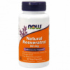 Ресвератрол, Natural Resveratrol, Now Foods, 50 мг, 60 капсул