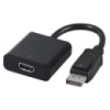 Перехідник Cablexpert DisplayPort-HDMI, 0.1м, Чорний (A-DPM-HDMIF-002)