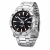 Чоловічий годинник Casio MTP-VD01D-1E2 класичний сталевий з чорним циферблатом та датою