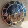 Годинник настінний з епоксидної смоли ручної роботи 50 см