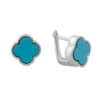 Серебряные серьги CatalogSilver с бирюзой (2082330)