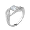 Серебряное кольцо CatalogSilver с натуральным топазом 0.8ct, вес изделия 3,95 гр (2049203) 18 размер