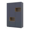 Шкаф для одежды с нишей и этажеркой Doros Дейл Графит/Дуб Эвок 2 ДСП 143.2х52х220 DRS-011723 (44900335)
