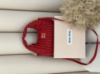 Сумка Miu Miu Wander Matelassé Nappa Leather Hobo Bag червоний