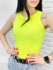 Майка жіноча рубчик «Effy» оптом | Норма 42-44, Лимонний (неон)