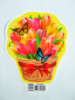 Плакат з вирубкою. Прикраса «Весняні квіти. Тюльпани». (НП)