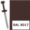 Саморіз для кріплення листового металу RAL 8017 (шоколадно-коричневий) 4,8*35 мм