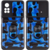 Ударостійкий чохол Camshield Serge Ring Camo для Xiaomi Poco X4 Pro 5G, Синій / Army Blue - купити в SmartEra.ua