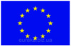 Флаг ЕС . Виниловая наклейка для авто
