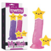 Гелевий фалоімітатор реалистик на присосці рожевого кольору «JELLY STUDS» від Love Toy