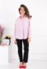 Жіноча рожева сорочка в смужку