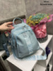 Блакитна - сумка-рюкзак - молодіжна, стильна та зручна модель з додатковими кишенями (0510)