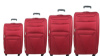 Комплект чемоданов 4 в 1 тканевый на 4 колесах TGS Бордовый