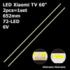 LED підсвітка Xiaomi TV 60« 652mm 72-led MI016A4 L60M5-AA 2шт.