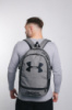 Рюкзак сірий меланж (велике лого) Under Armour