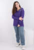 Жіноча фіолетова кофта з декором