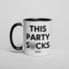 Кружка «This Party S*cks», Черный, английский, 330 мл